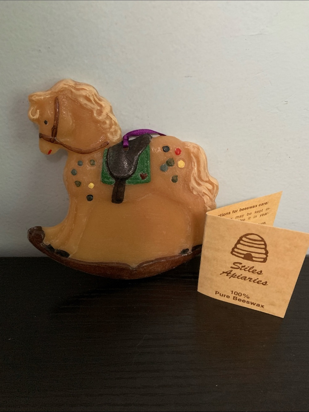 Beeswax Rocking Horse Ornament